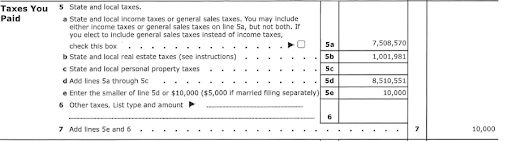 CPA in Houston shares tax form of Mr. Trump